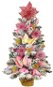 LAALU Ozdobený stromček CUKRÍK 60 cm  so 45 ks ozdôb a dekorácií s LED OSVETLENÍM - Vianočný stromček
