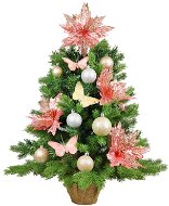 LAALU Ozdobený stromeček POMPADURKA 60 cm s LED OSVĚTLENÍM s 35 ks ozdob a dekorací - Vánoční stromek