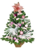 LAALU Ozdobený stromeček POHÁDKOVÁ HVĚZDIČKA 60 cm s LED OSVĚTLENÍM s 27 ks ozdob a dekorací - Vánoční stromek
