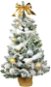 LAALU Ozdobený stromeček NĚŽNÉ VÁNOCE 60 cm s LED OSVĚTLENÍM s 22 ks ozdob a dekorací - Vánoční stromek