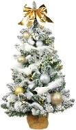 Ozdobený stromeček NĚŽNÉ VÁNOCE 60 cm s LED OSVĚTELNÍM s 22 ks ozdob a dekorací - Vánoční stromek