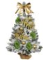 LAALU Ozdobený stromček HARMONICKÁ CHAMPAGNE 75 cm  s 27 ks ozdôb a dekorácií - Vianočný stromček