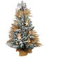 LAALU Ozdobený stromeček SOBÍ NADÍLKA 60 cm s LED OSVĚTLENÍM s 27 ks ozdob a dekorací - Vánoční stromek