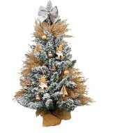 Ozdobený stromeček SOBÍ NADÍLKA 60 cm s LED OSVĚTELNÍM s 27 ks ozdob a dekorací - Vánoční stromek