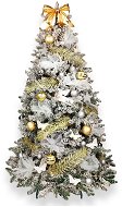 Ozdobený stromeček ZÁŘIVÁ ELEGANCE 150 cm s 100 ks ozdob a dekorací - Vánoční stromek