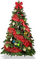 LAALU Ozdobený stromček SYMBOL VIANOC 150 cm s 104 ks ozdôb a dekorácií - Vianočný stromček