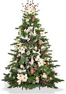 LAALU Ozdobený stromček ELEGANCIA PRÍRODY 150 cm  s 92 ks ozdôb a dekorácií - Vianočný stromček