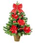 LAALU Ozdobený stromeček ROLNIČKA 60 cm s LED OSVĚTLENÍM s 28 ks ozdob a dekorací - Vánoční stromek