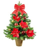 LAALU Ozdobený stromček ZVONČEK 60 cm  s 28 ks ozdôb a dekorácií s LED OSVETLENÍM - Vianočný stromček