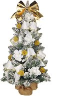 LAALU Ozdobený stromeček SNĚHOVÁ KRÁSKA 60 cm s LED OSVĚTLENÍM s 25 ks ozdob a dekorací - Vánoční stromek