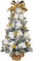 LAALU Ozdobený stromček SNEHOVÁ KRÁSKA 60 cm  s 25 ks ozdôb a dekorácií s LED OSVETLENÍM - Vianočný stromček
