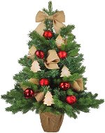 LAALU Ozdobený stromeček TAJEMSTVÍ LESA 60 cm s LED OSVĚTLENÍM s 24 ks ozdob a dekorací - Vánoční stromek