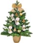 LAALU Ozdobený stromček MAČIČKA 60 cm  s 20 ks ozdôb a dekorácií s LED OSVETLENÍM - Vianočný stromček