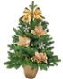 LAALU Ozdobený stromeček SAMETOVÝ POLIBEK 60 cm s LED OSVĚTLENÍM s 11 ks ozdob a dekorací - Vánoční stromek