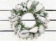 Vianočný veniec LAALU Veniec SNEHOVÁ KRÁĽOVNA 30 cm - Vánoční věnec