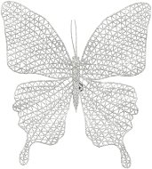 LAALU Motýľ na klipse strieborný 20 × 19,5 cm - Vianočné ozdoby