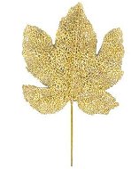 LAALU List dekoračný zlatý 24 × 17 cm - Vianočná dekorácia