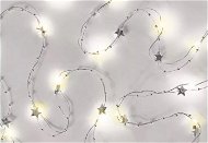 LAALU Vianočná svetelná reťaz s HVIEZDIČKAMI 1,9 m STUDENÁ BIELA - Vianočné osvetlenie