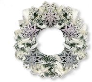 Věnec STŘÍBRNÁ HVĚZDA 30 cm - Christmas Wreath