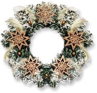 Věnec CHAMPAGNE HVĚZDA 30 cm - Christmas Wreath