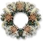 Věnec CHAMPAGNE HVĚZDA 30 cm - Christmas Wreath