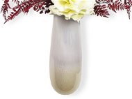 LAALU Váza skleněná krémová 44 cm - Váza