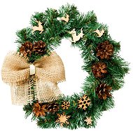 Věnec LESNÍ POHÁDKA 20 cm - Christmas Wreath