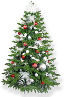 LAALU Christmas tree decorated - POLAR RED II, 163 ornaments, 240 cm - Christmas Tree