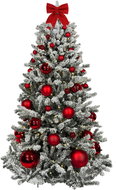 LAALU Christmas tree decorated - RED CHRISTMAS, 73 ornaments, 150 cm - Christmas Tree