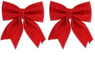 LAALU Red bow tie with glitters, 20 × 24 cm, 2 pcs - Christmas Ornaments
