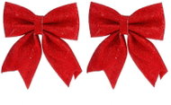LAALU Red bow tie with glitters, 23 × 29 cm, 2 pcs. - Christmas Ornaments