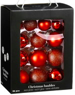 LAALU Christmas decorations - balls, red, glass, mix 5-7 cm, 26 pcs - Christmas Ornaments