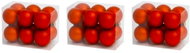 LAALU Christmas ornaments - balls, red with glitters, 4 cm, 36 pcs - Christmas Ornaments