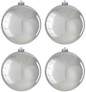 LAALU Christmas ornaments - balls, silver shiny, 15 cm, 4 pcs - Christmas Ornaments