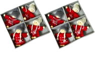 LAALU Christmas ornaments - figures in coat mix, 8 cm, 8 pcs - Christmas Ornaments