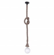 Leuchten Direkt 15481-18 - Chandelier on Cable ROPE 1xE27/60W/230V - Chandelier