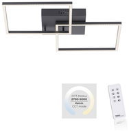 Leuchten Direkt 14141-18 - LED Dimmable Ceiling Light, IVEN 2xLED/13,5W/230V + Remote Control - Ceiling Light