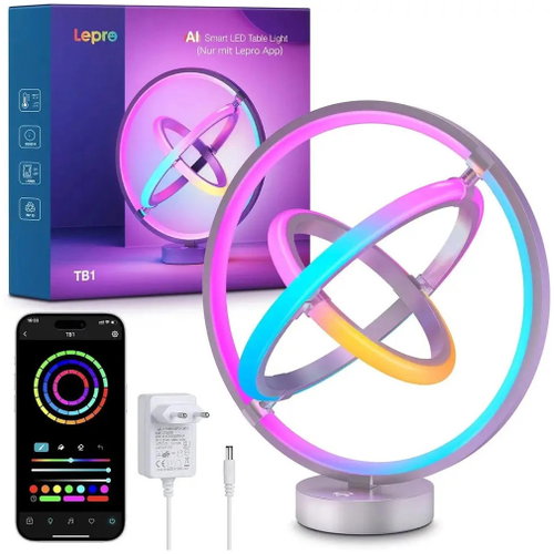 Lepro TB1 AI Smart RGBIC Table Lamp, Wi-Fi and Bluetooth Main image Lepro TB1 AI Smart RGBIC Table Lamp, Wi-Fi and Bluetooth - Table Lamp - Main image
