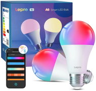 Lepro B2 AI Smart Bulb E27 RGBCW WiFi and Bluetooth 10 W 1100 lm, 2 pcs - LED Bulb
