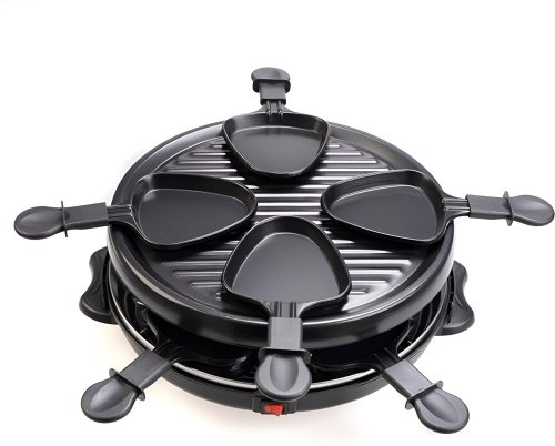 LEX Raclette electric grill, 800W, 6 persons black - Grill - Main image
