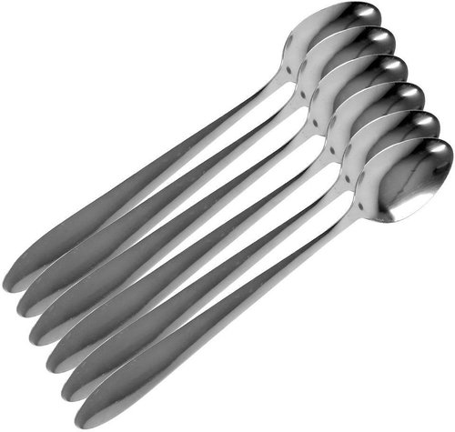 Lex Set of long spoons for coffee or desserts 190 mm 6 pcs - Spoon - Main image