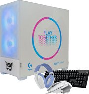 AlzaPC GameBox Elite Logitech Edition - i7 / RTX4070Ti SUPER / White + Logitech G CORE X gaming szett - Gamer PC