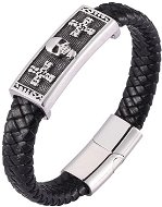 Predator Q1 leather bracelet 19,5cm - crosses/lace PD0480 - Bracelet