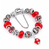 Silver Star Náramek – red / silver - 19 - Bracelet