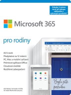Microsoft 365 Family (15 měsíců, 6 uživatelů) + Kaspersky Internet Security (12 měsíců, 1 uživatel) - Kancelářský software