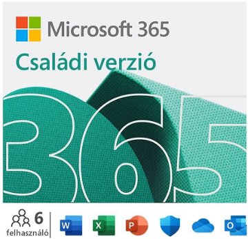 Microsoft 365 Family, 15 hónap (elektronikus licenc)