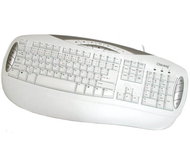 Klávesnice CHICONY KBP-0401 multimediální bílá (white) s podložkou - PS/2 - Keyboard
