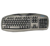 Multimediální klávesnice CHICONY KB-0402A černá - Keyboard