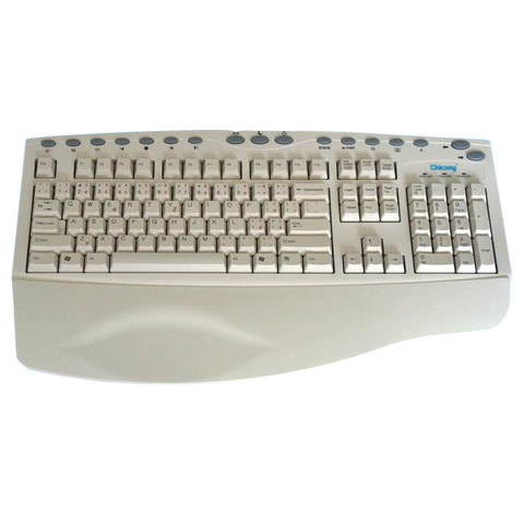 CHICONY KBP-9885 ergonomická - PS/2, 7 hotkeys - Klávesnice - Main image