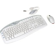 CHICONY Cordless Optical Fun-Touch WUR-0108 CZ - Keyboard and Mouse Set